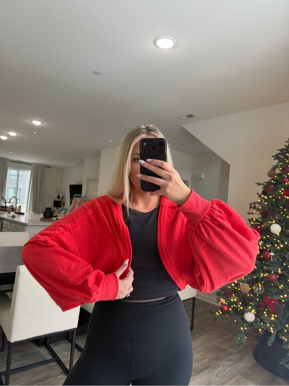 Ayla red bolero shrug nwt - Picture 2 of 16
